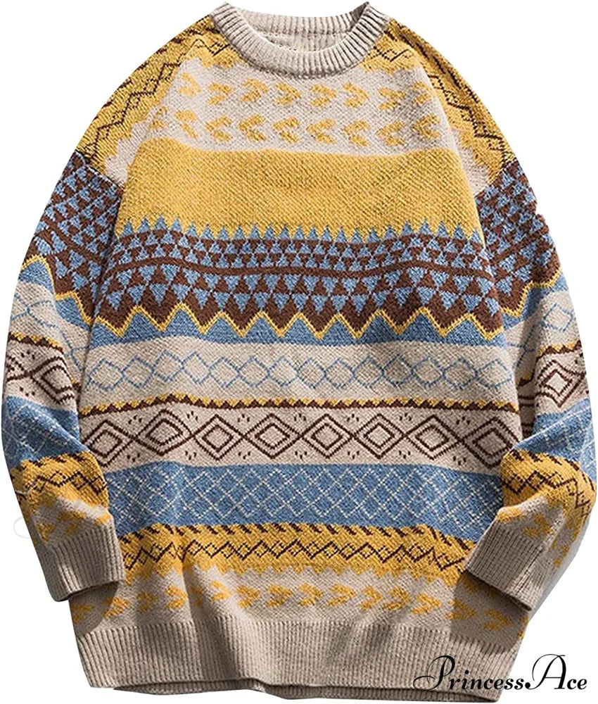 Autumn/winter Retro Striped Sweater