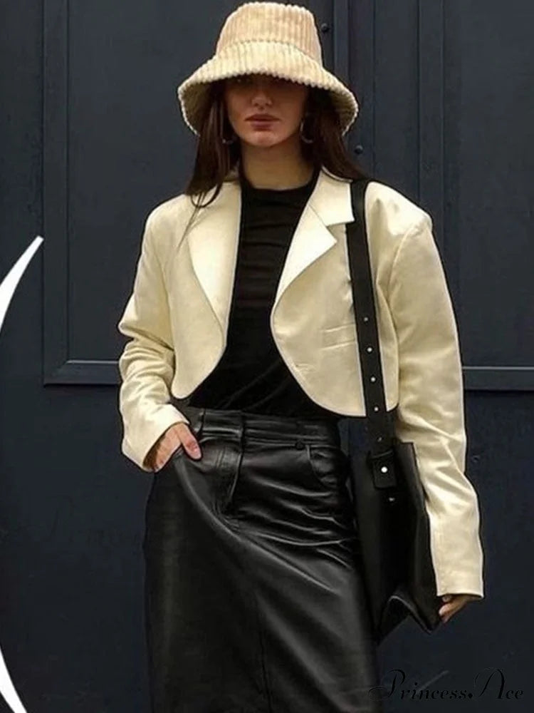 Slim Cropped Blazer Coat
