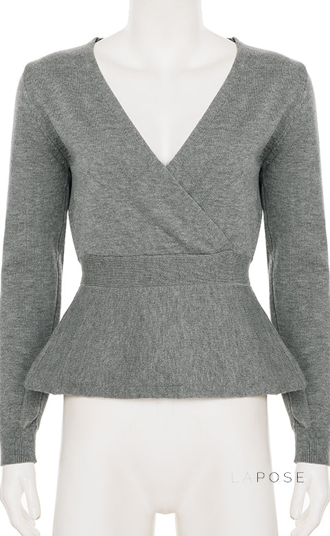 Allanah Ruffle Hem Knit Sweater