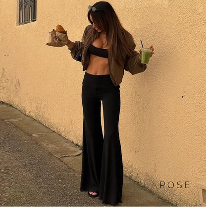 Asher High-rise Flared Pants