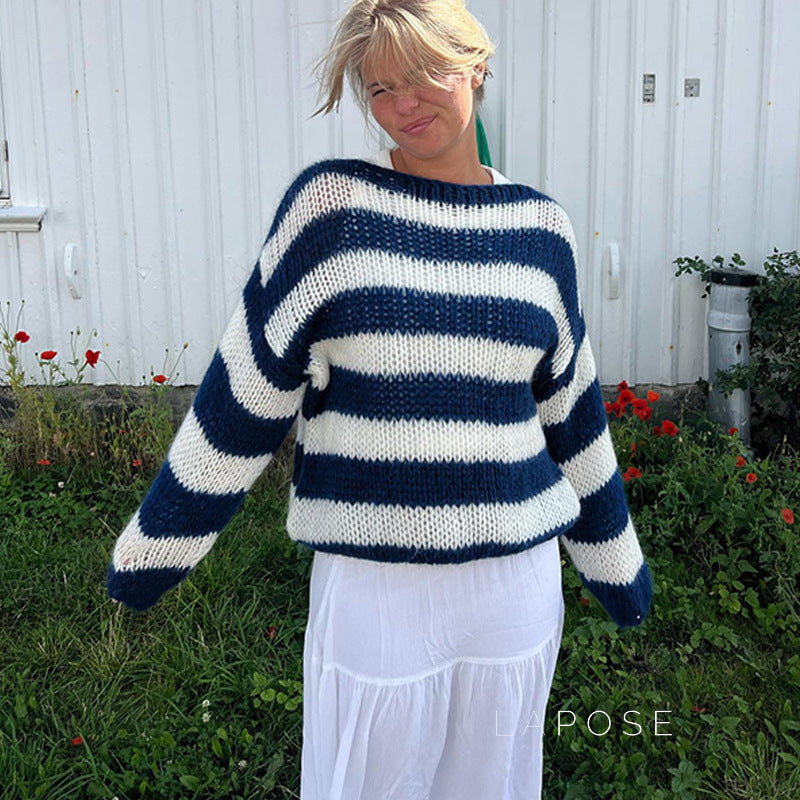 Johannah Striped Knit Sweater