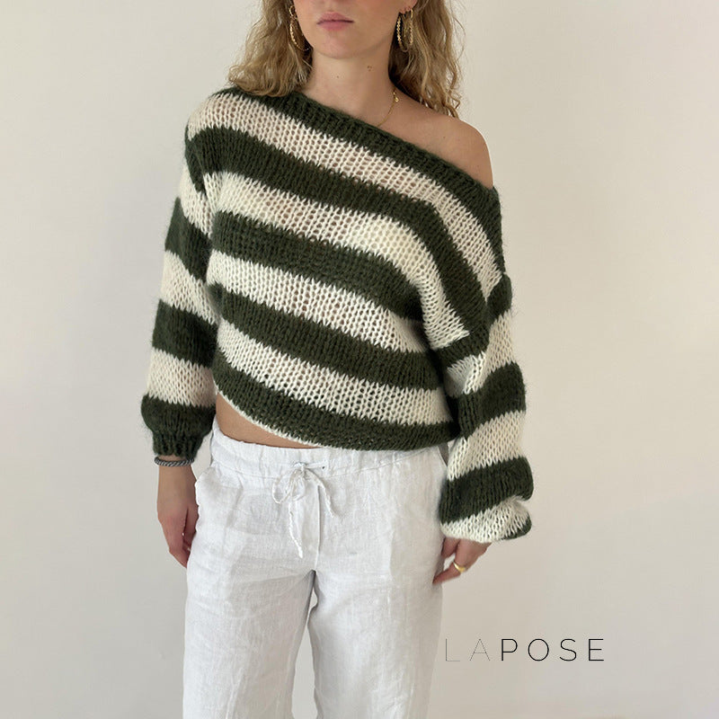 Johannah Striped Knit Sweater