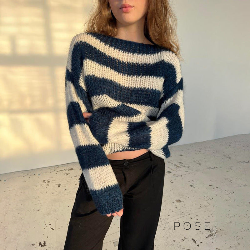 Johannah Striped Knit Sweater