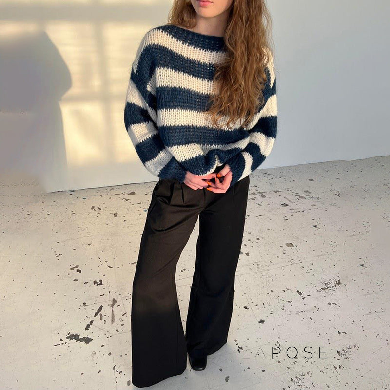 Johannah Striped Knit Sweater