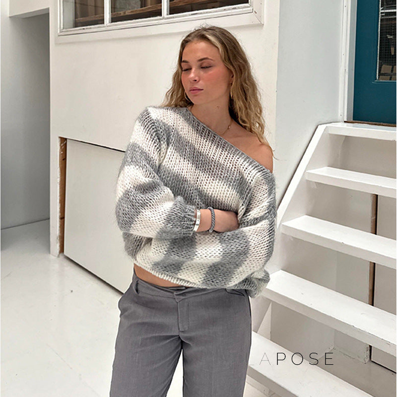 Johannah Striped Knit Sweater