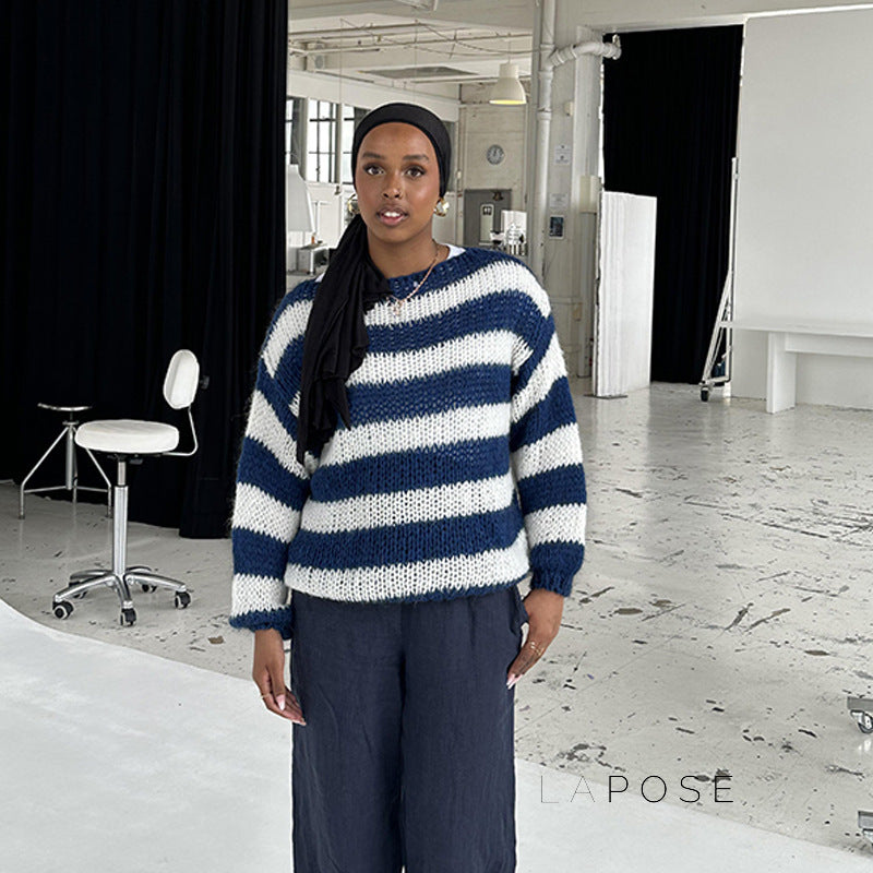 Johannah Striped Knit Sweater