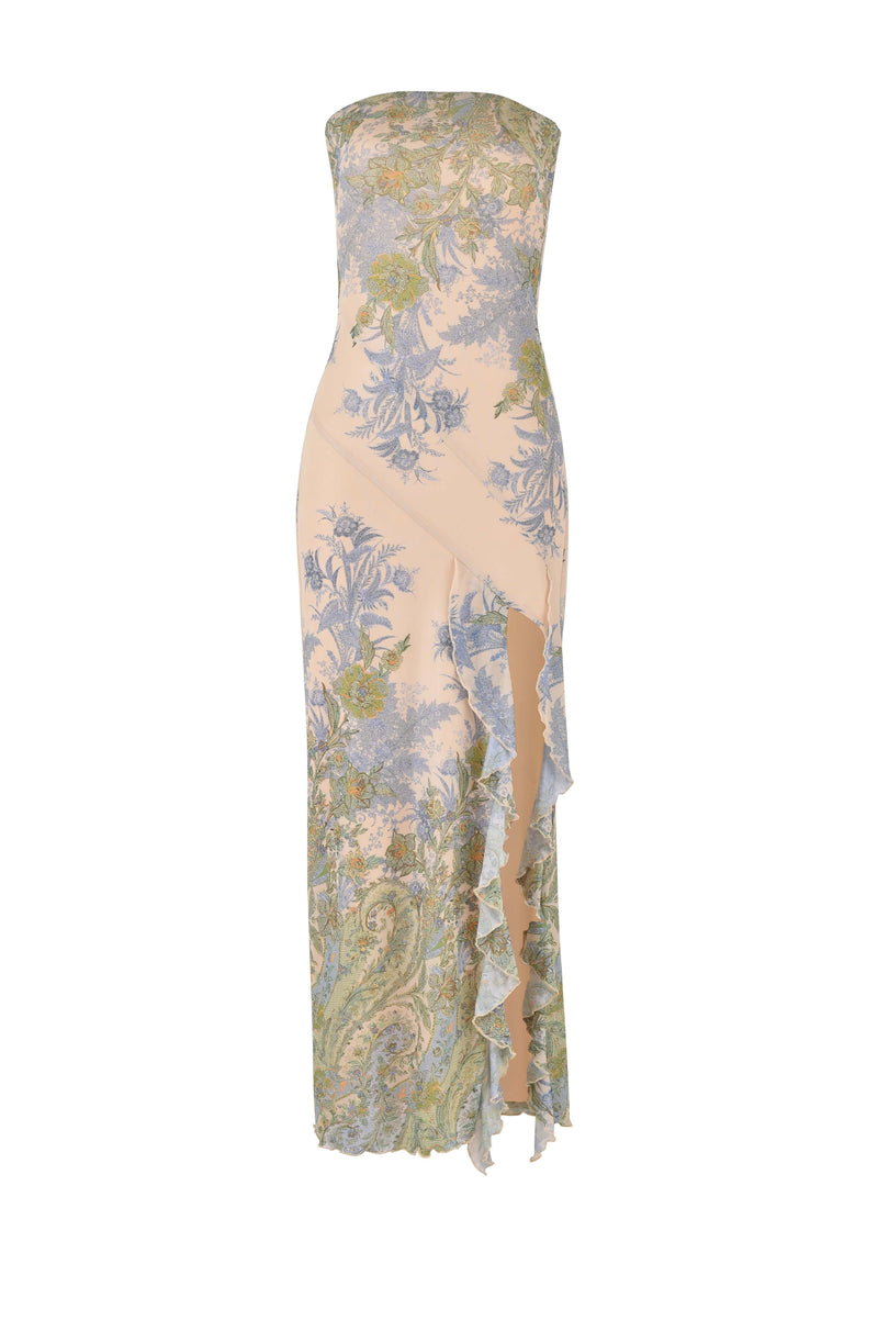 Madelyne Printed Slit Maxi Dress