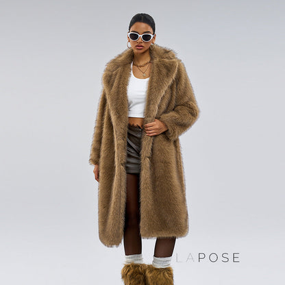 Nana Plush Faux Fur Coat