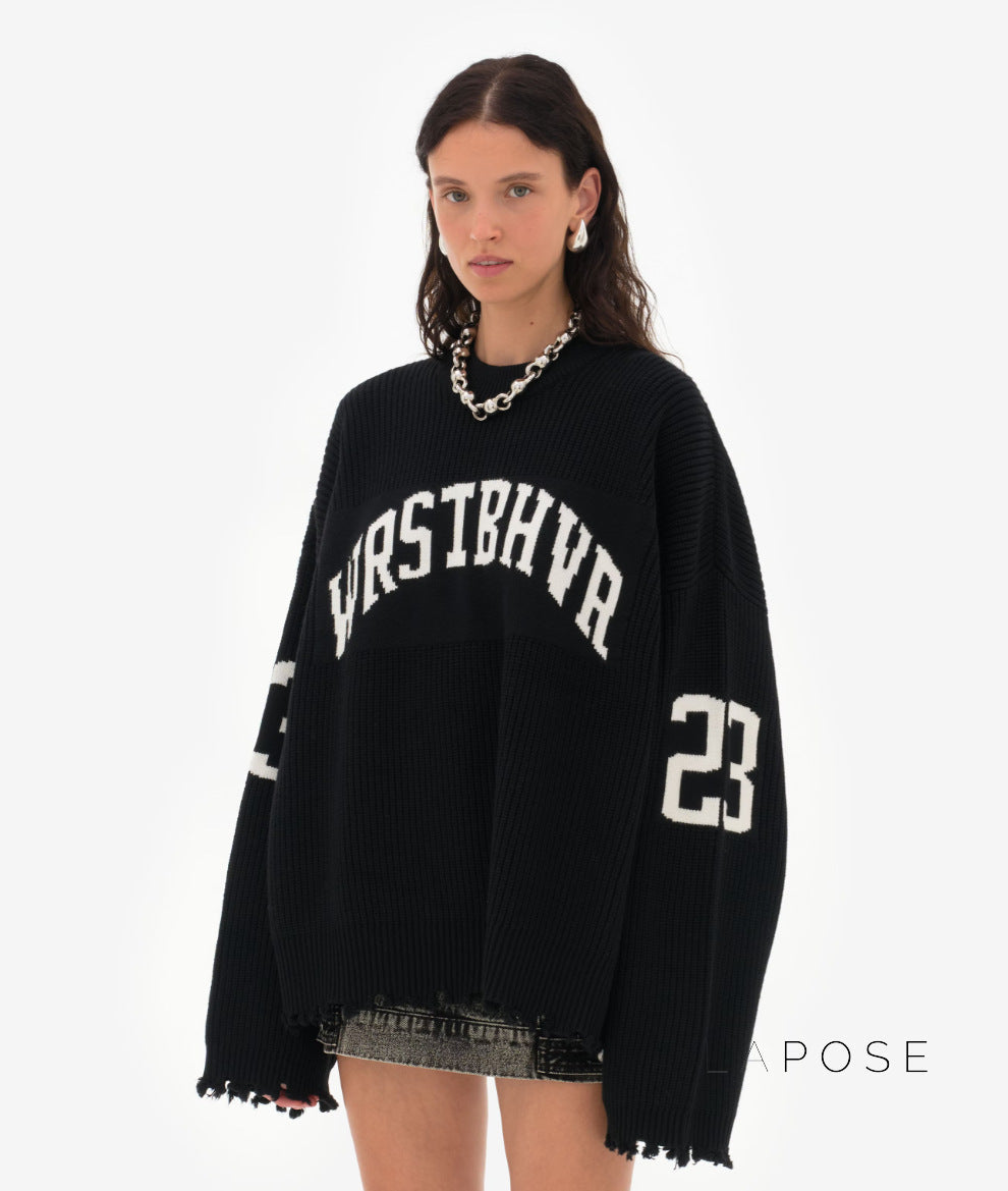 Remedy Jacquard Alphabet Sweater