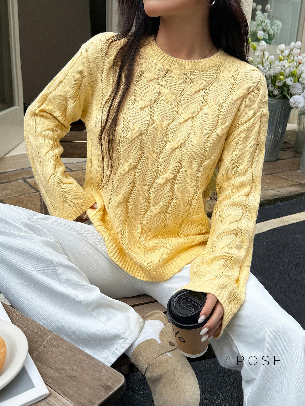 Sariya Knit Crewneck Sweater