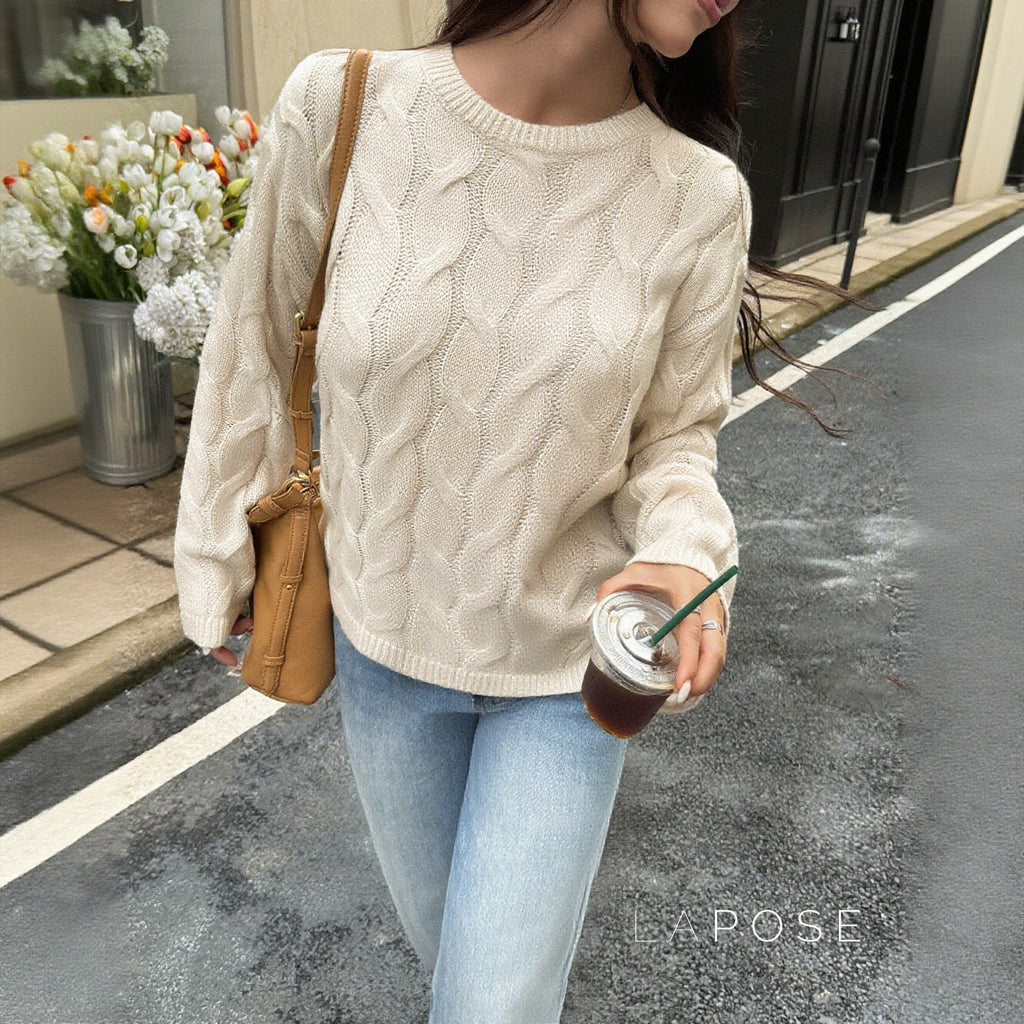 Sariya Knit Crewneck Sweater