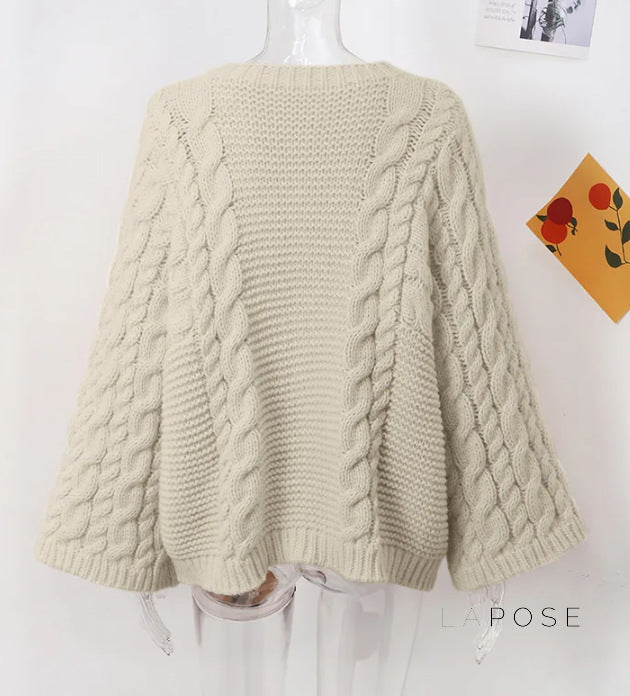 Shrinika Bell Sleeve Knit Sweater