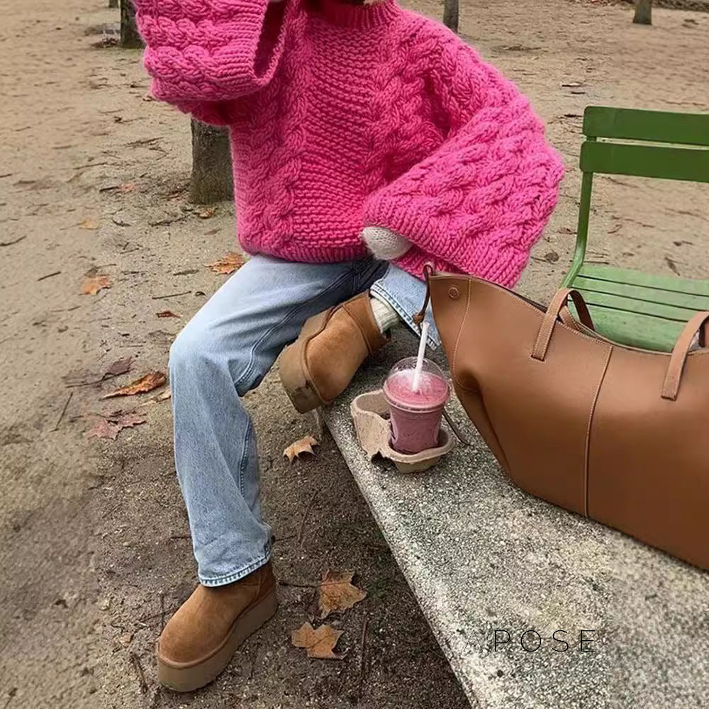 Shrinika Bell Sleeve Knit Sweater
