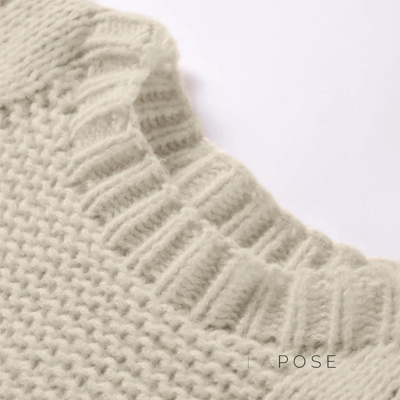 Shrinika Bell Sleeve Knit Sweater