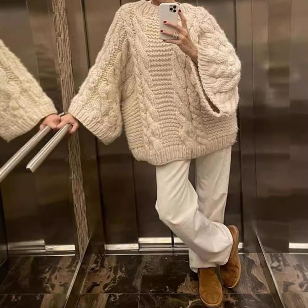 Shrinika Bell Sleeve Knit Sweater