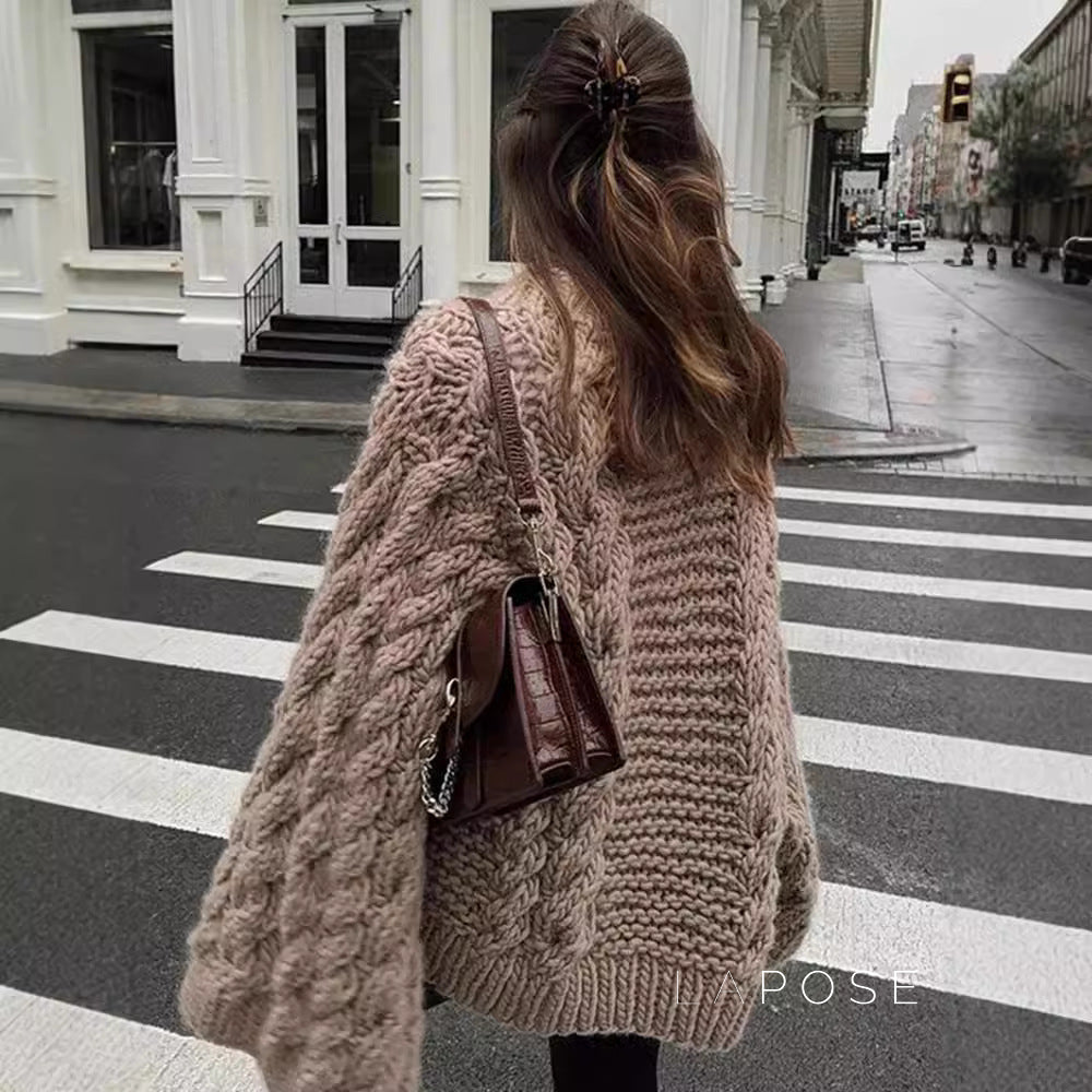Shrinika Bell Sleeve Knit Sweater