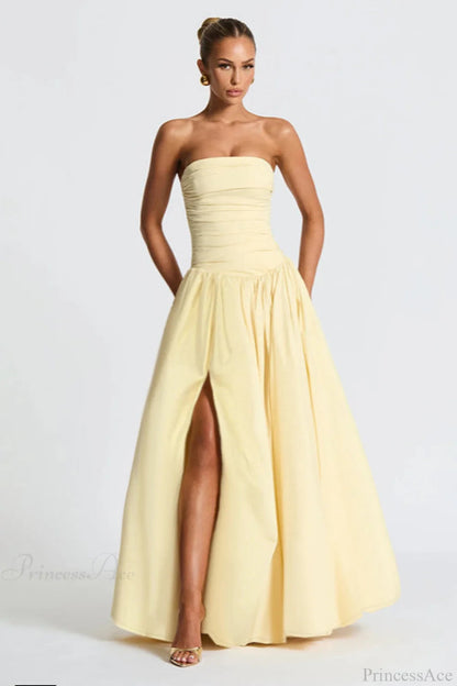 Off Shoulder Split Fitted Maxi Dress