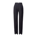 Spring New Black Pencil Pants Bottom Split Pants Simple Slim Elastic Long Trousers for