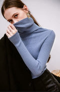 Dressbetty - Korean Style Turtelneck Sweater Slim Winter Sleeve Knitted Turtelneck Sweater Pull Femme Clothing