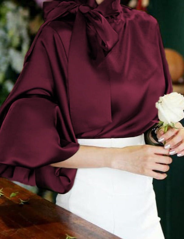 Donna Satin Blouse