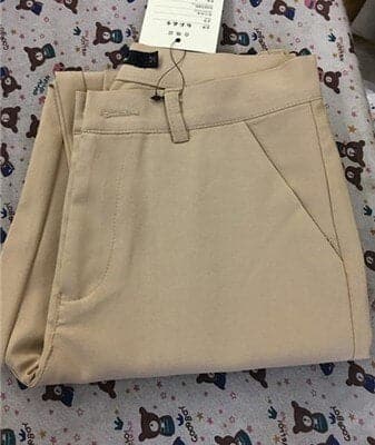 Slim Straight Trousers Pants All Match Spring Legging Pants S-4xl Ankle-length Pants