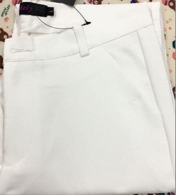 Slim Straight Trousers Pants All Match Spring Legging Pants S-4xl Ankle-length Pants