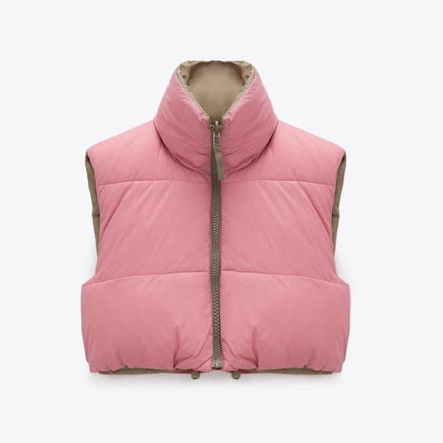 Dressbetty - Cardigan Waistcoat Thick Sleeveless Coat