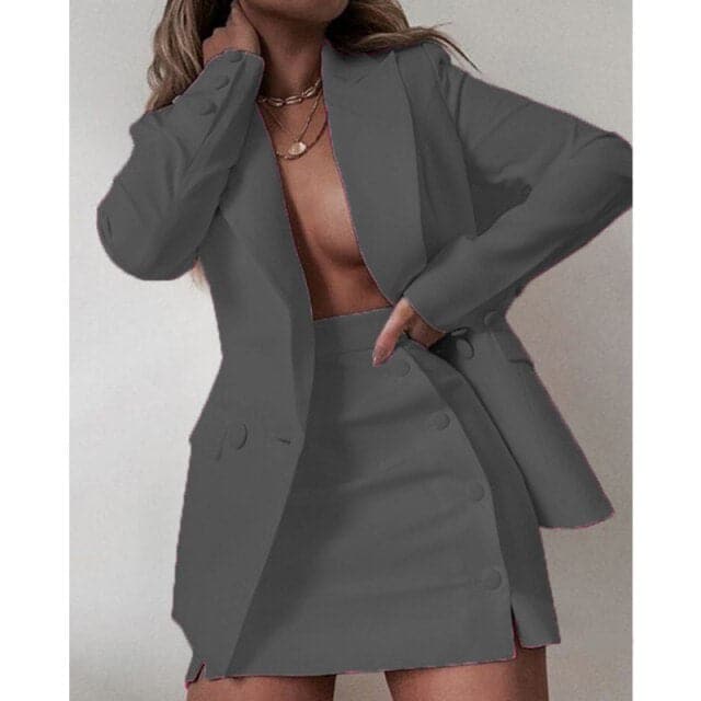 Candy Colour Coat + Shorts Set
