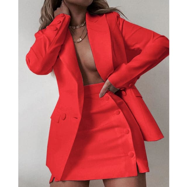 Candy Colour Coat + Shorts Set