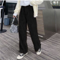Beige Corduroy Wide Leg Pants