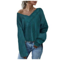 Dressbetty - Knitted Sweater Sweater Long Sleeve Knitted Jersey Loose Waist Thermal Sweater Thick Knitted Sweatshirt