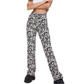 Fashionable Painted Pattern Jeans Pocket High Waist Straight Leg Pants Personalized Pants