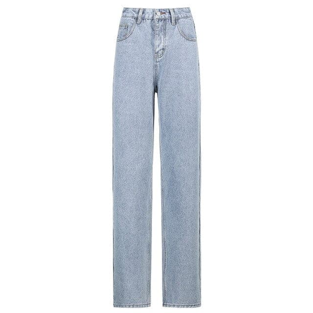 Butterfly Print Jeans Woman High Waist Denim Pants