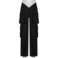 Pocket Cargo Black Pants Harajuku Clothes