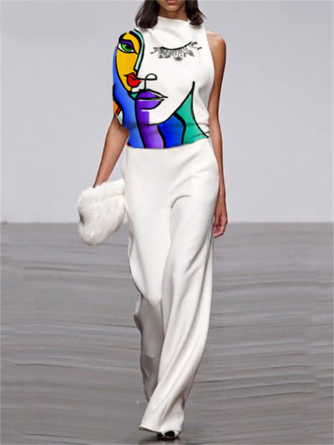 Andriana Abstract Jumpsuit