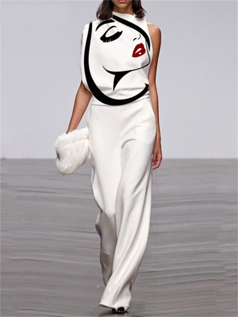 Andriana Abstract Jumpsuit