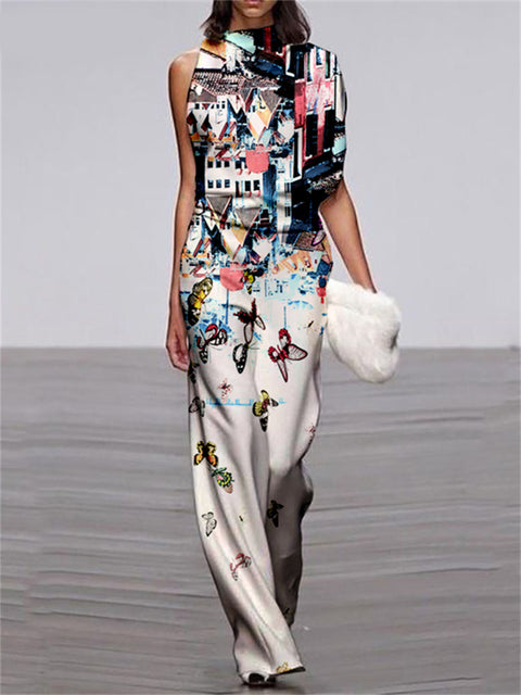 Andriana Abstract Jumpsuit