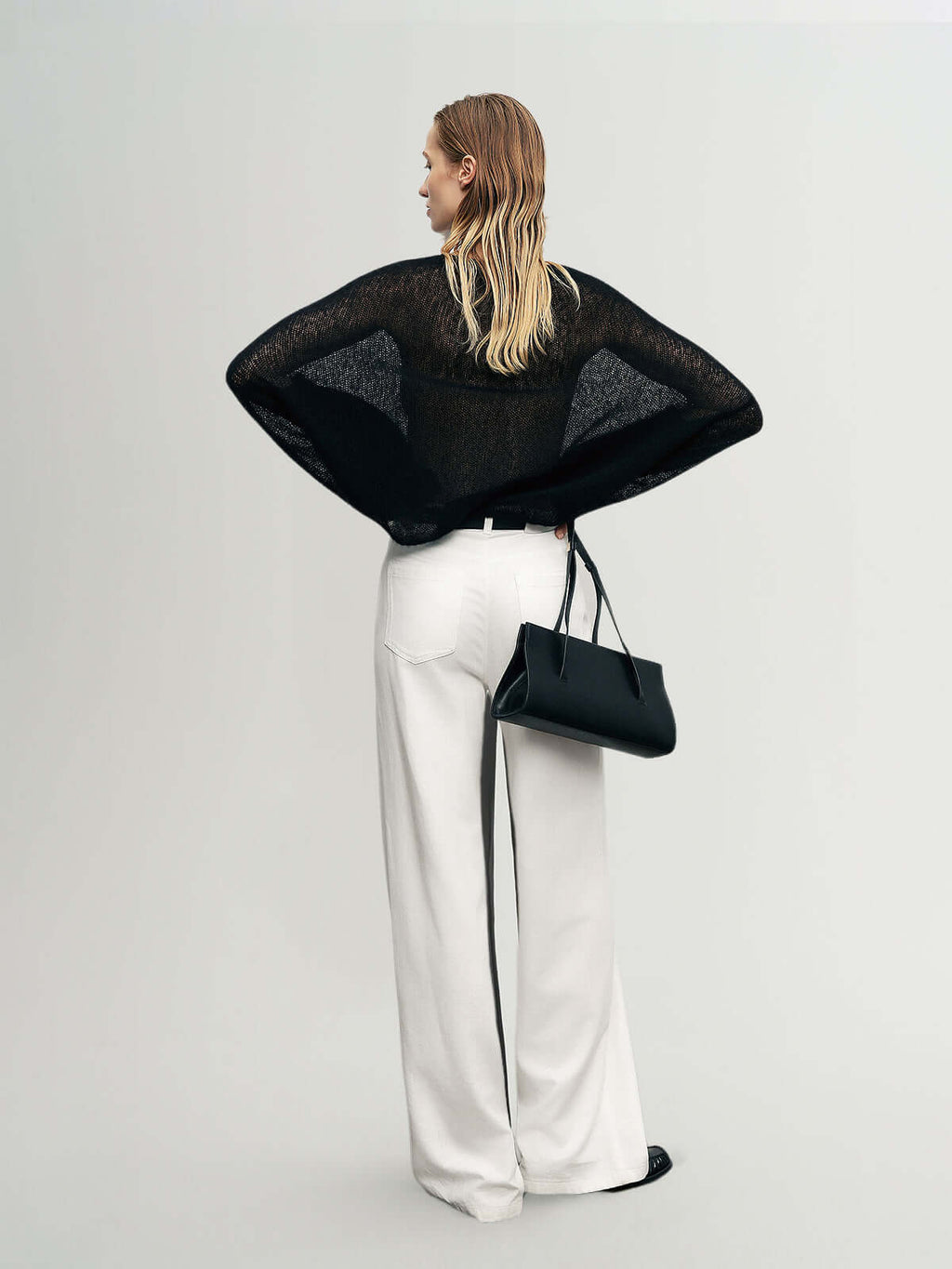 Cashmere-silk Relaxed Pullover Sweater