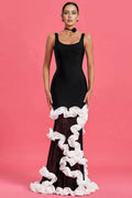 Liora Halter Ruffle Maxi Dress