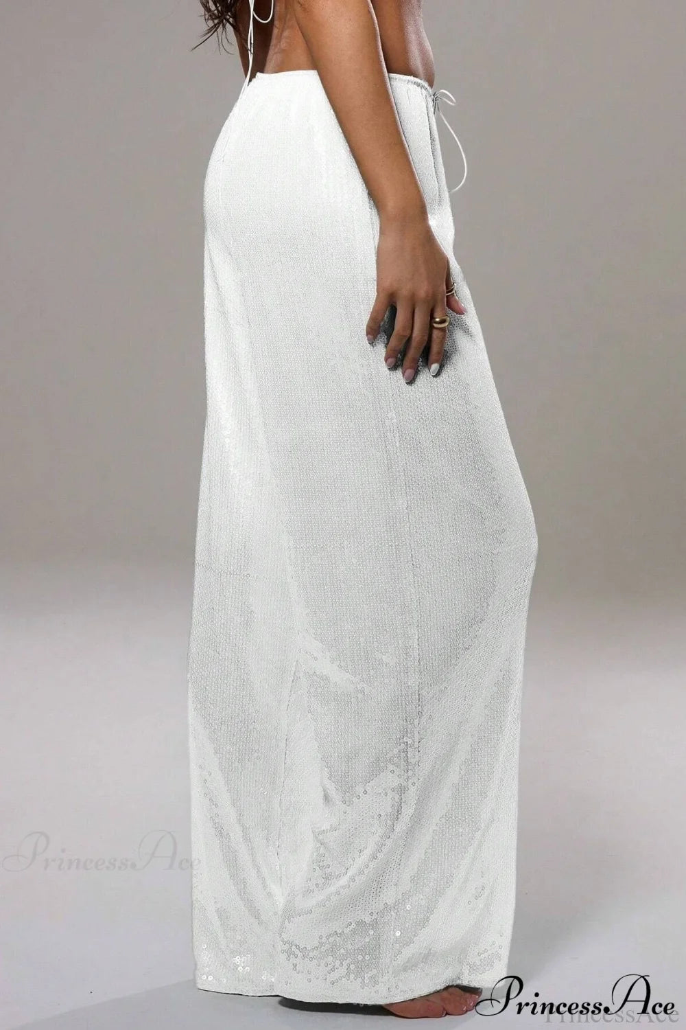 Sequin Loose Wide-leg Pants
