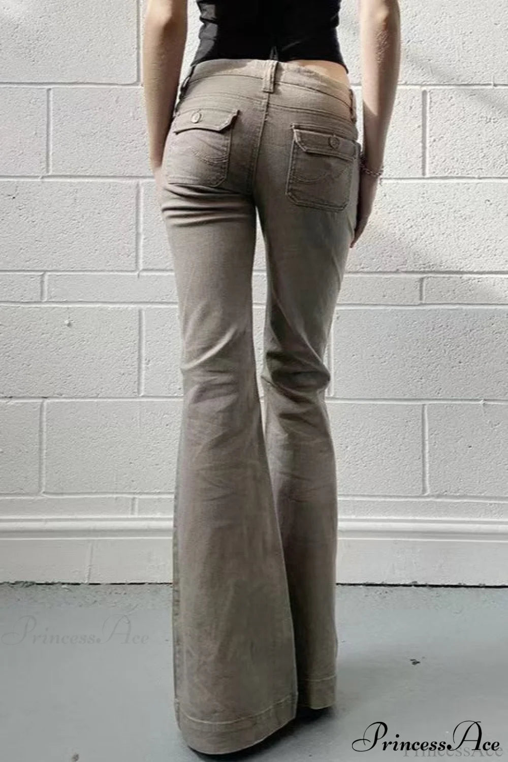 Skinny Low Rise Bootcut Cargo Pants