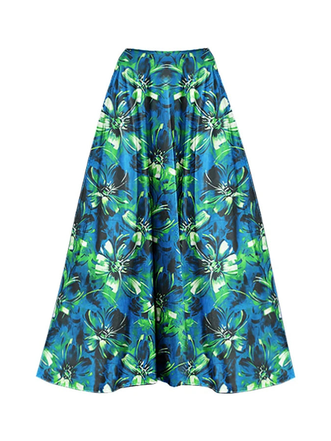 3d Flower One Piece Swimsuit and Skirt