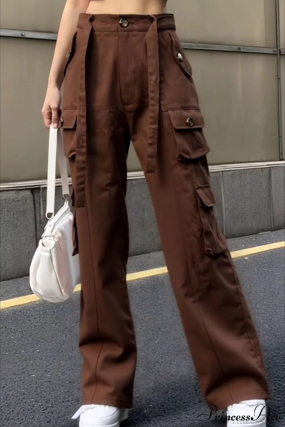Denim Multi-pocket Cargo Pants