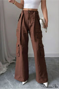 Denim Multi-pocket Cargo Pants