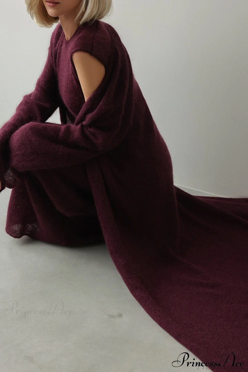 Knit Cardigan and Sleeveless Dress Two Piece Set
