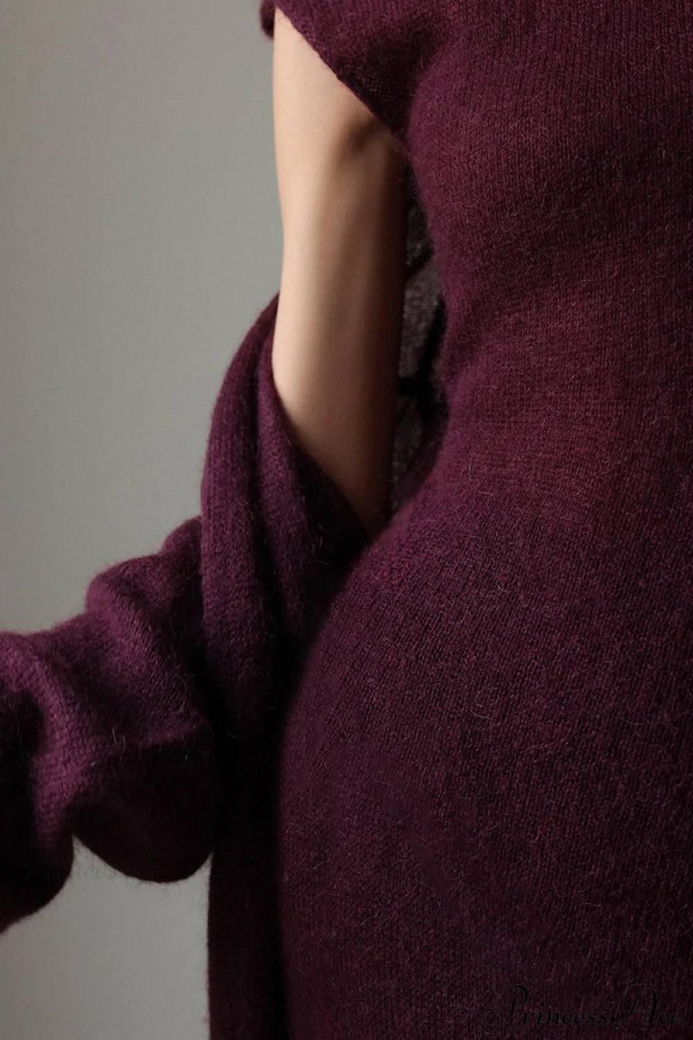 Knit Cardigan and Sleeveless Dress Two Piece Set