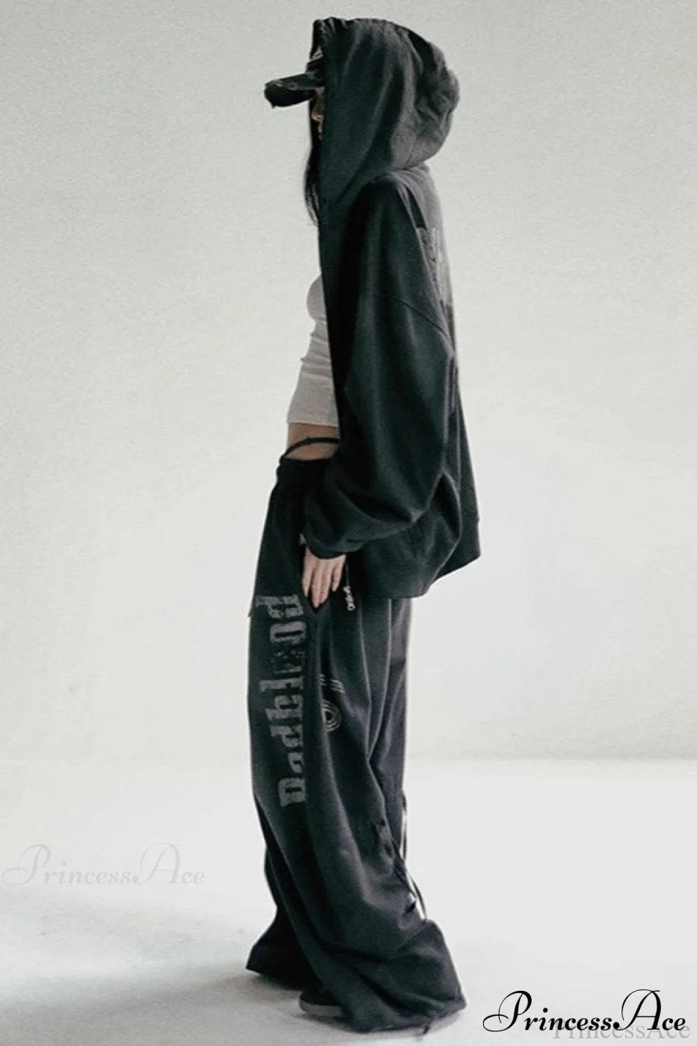 Washed Loose Wide-leg Pants