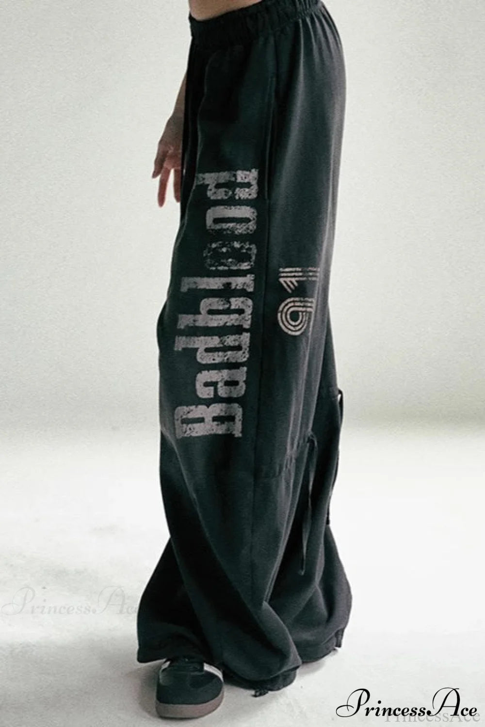 Washed Loose Wide-leg Pants